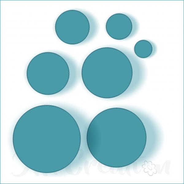 Stanzschablone - Stitched Kreise